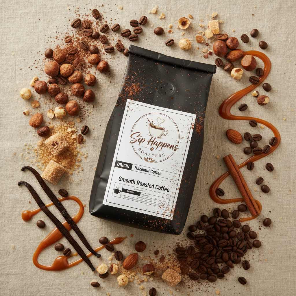Hazelnut Coffee - Overhead