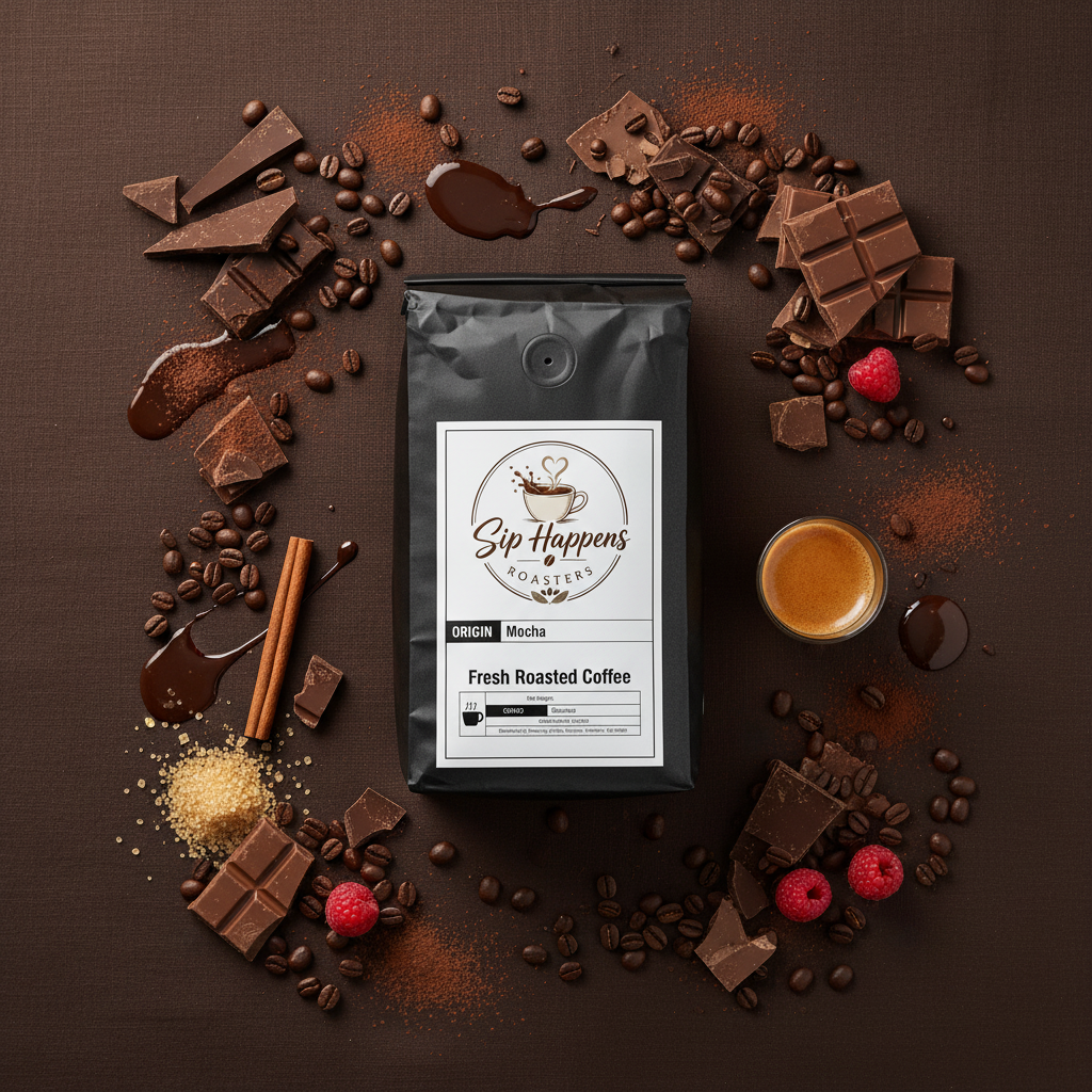 Mocha Coffee - Overhead