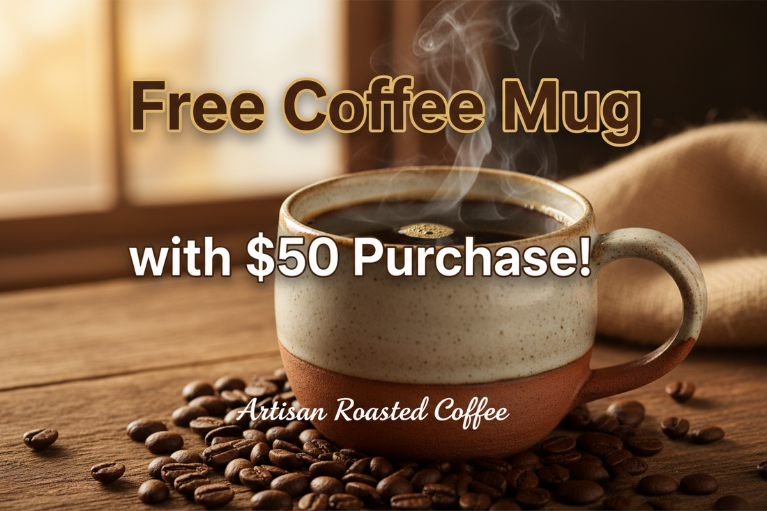 Free coffee mug with $50 purchase