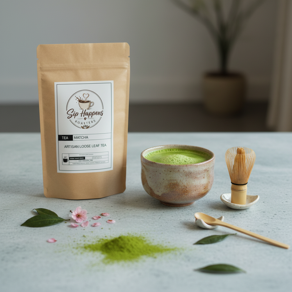 Matcha Tea with Tea cup