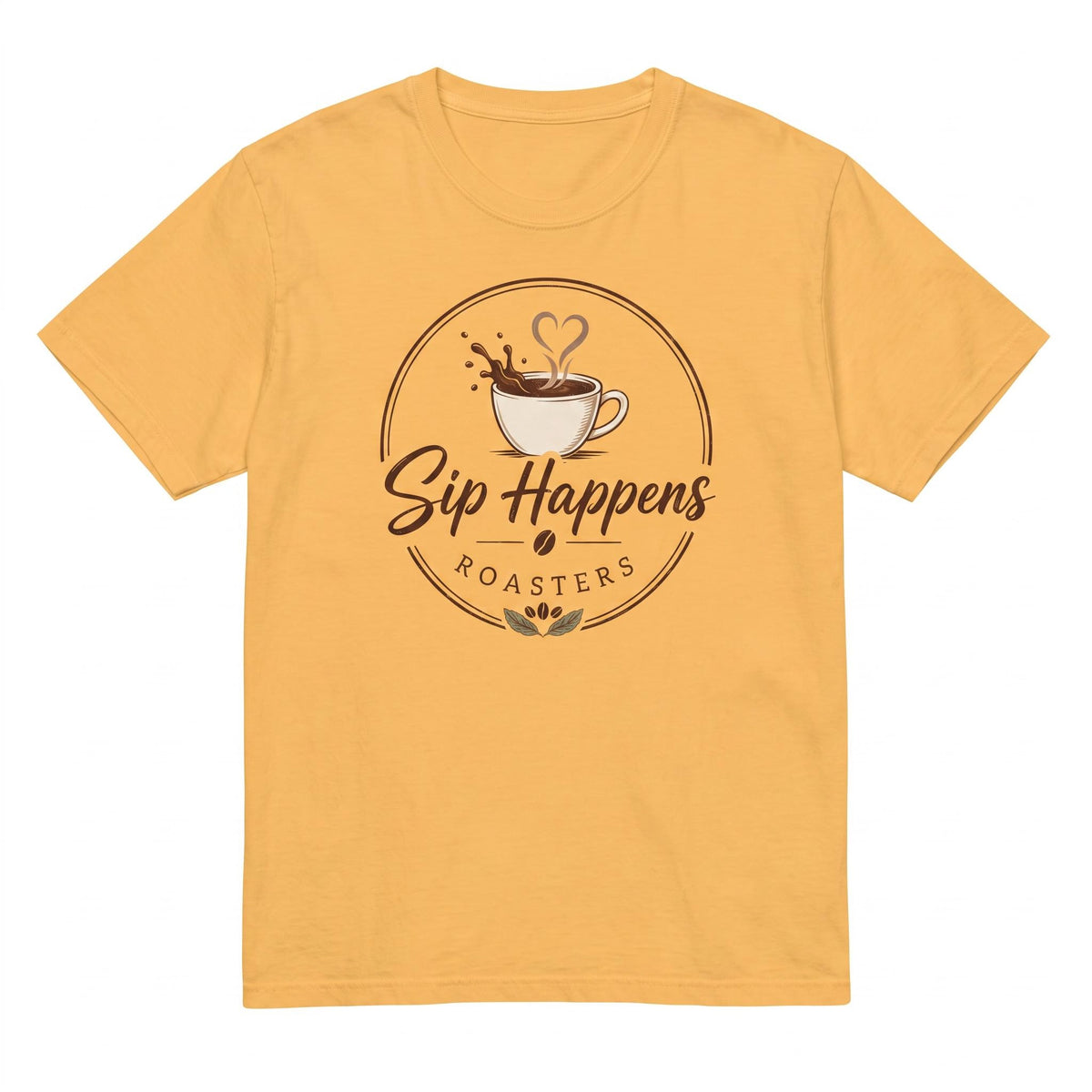 Sip Happens Roasters Unisex Garment-Dyed Heavyweight T-Shirt