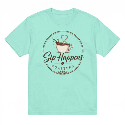 Sip Happens Roasters Unisex Garment-Dyed Heavyweight T-Shirt