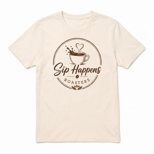 Sip Happens Roasters Unisex Organic Mid-Light T-Shirt