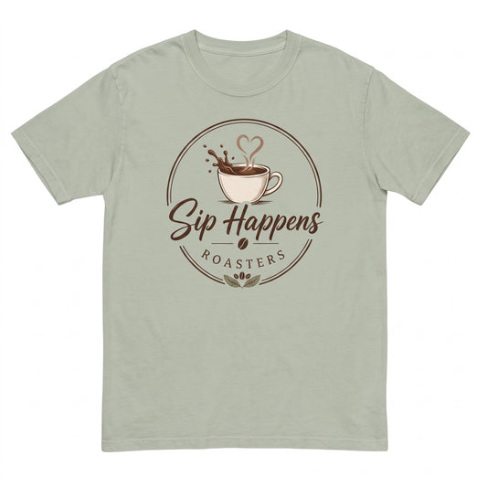 Sip Happens Roasters Unisex Garment-Dyed Heavyweight T-Shirt