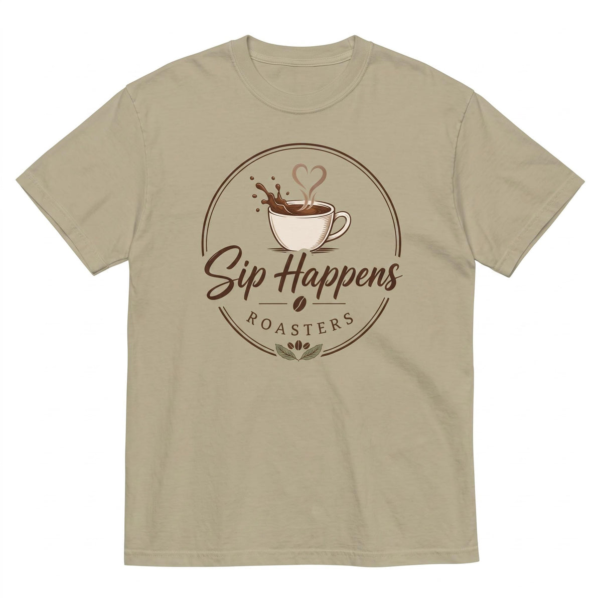 Sip Happens Roasters Unisex Garment-Dyed Heavyweight T-Shirt