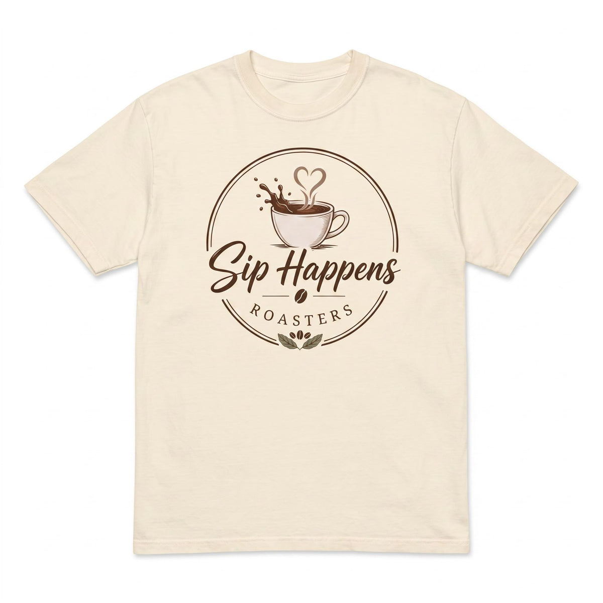 Sip Happens Roasters Unisex Garment-Dyed Heavyweight T-Shirt