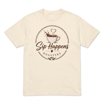 Sip Happens Roasters Unisex Garment-Dyed Heavyweight T-Shirt