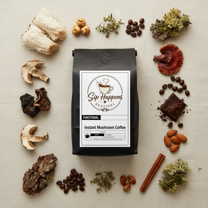 Mushroom Coffee - Overhead